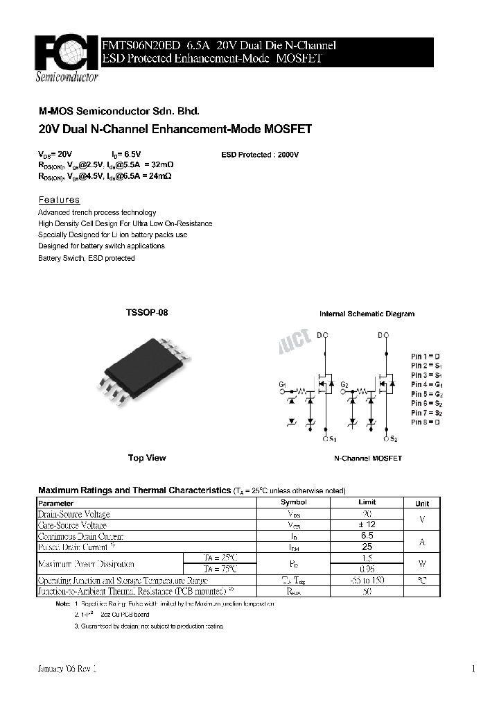FMTS06N20ED_9038445.PDF Datasheet