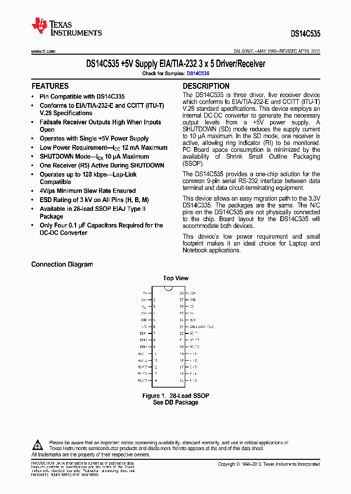 DS14C535_9038640.PDF Datasheet