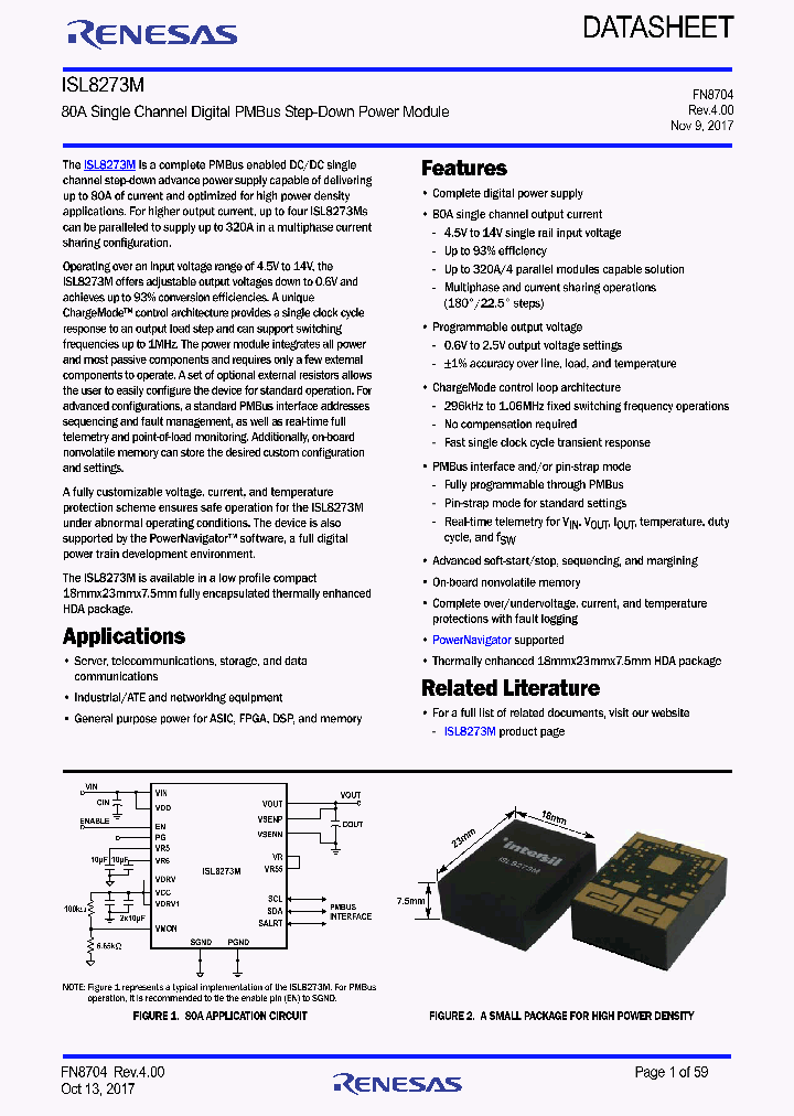 ISL8273MCIRZ_9038794.PDF Datasheet