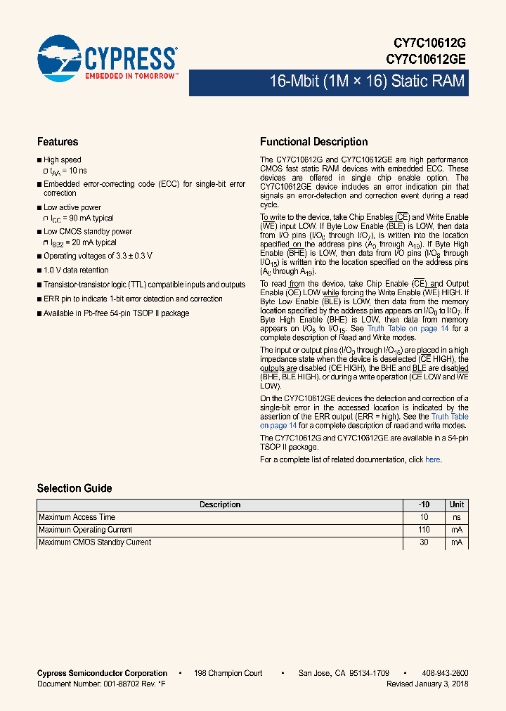 CY7C10612G30-10ZSXI_9039433.PDF Datasheet