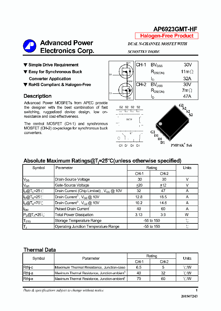 AP6923GMT-HF-16_9039573.PDF Datasheet