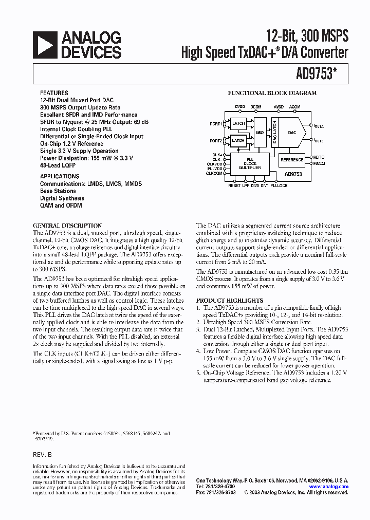 AD9753AST_9040569.PDF Datasheet