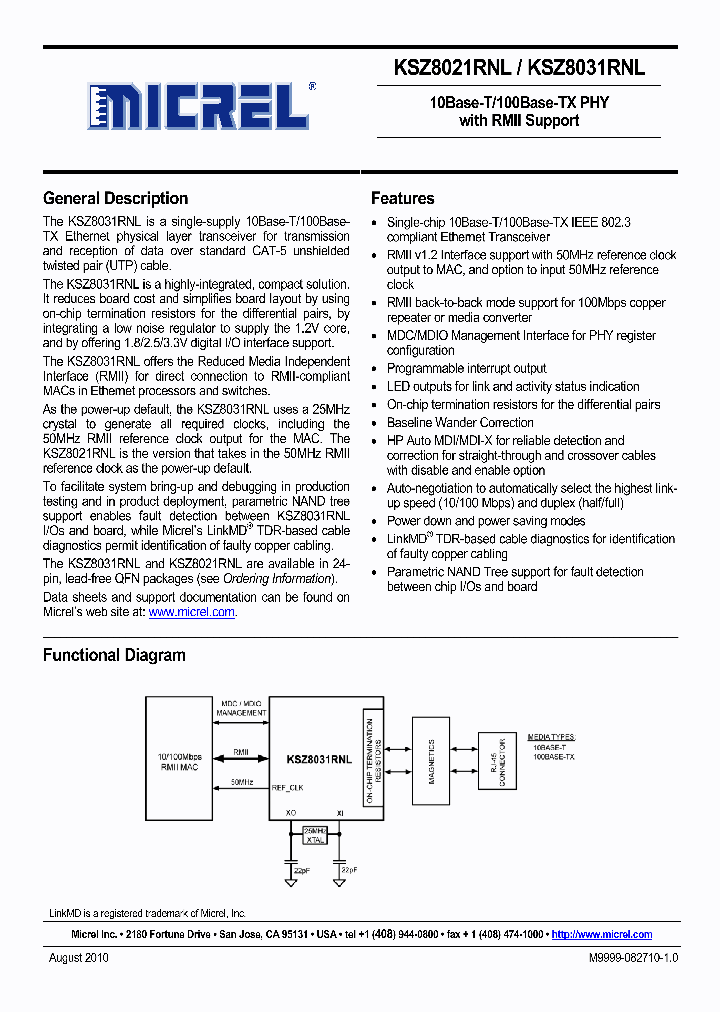 KSZ8021RNL_9040619.PDF Datasheet