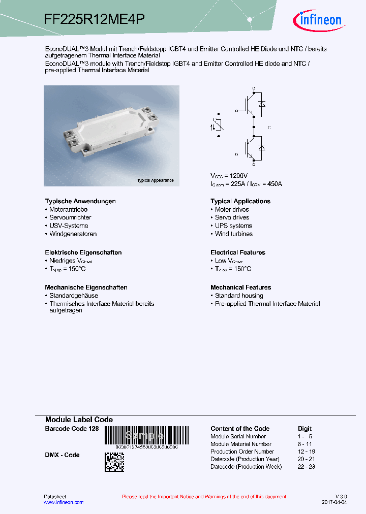 FF225R12ME4P_9041616.PDF Datasheet