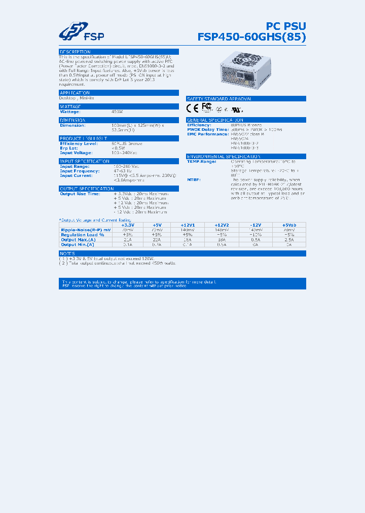 FSP450-60GHS_9041954.PDF Datasheet