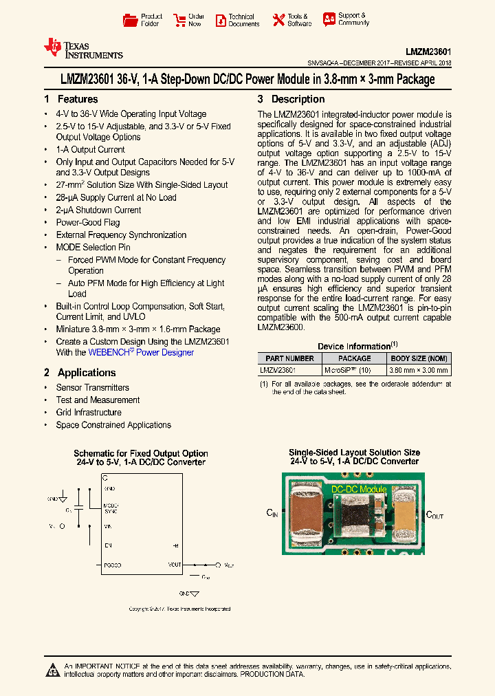 LMZM23601_9042345.PDF Datasheet