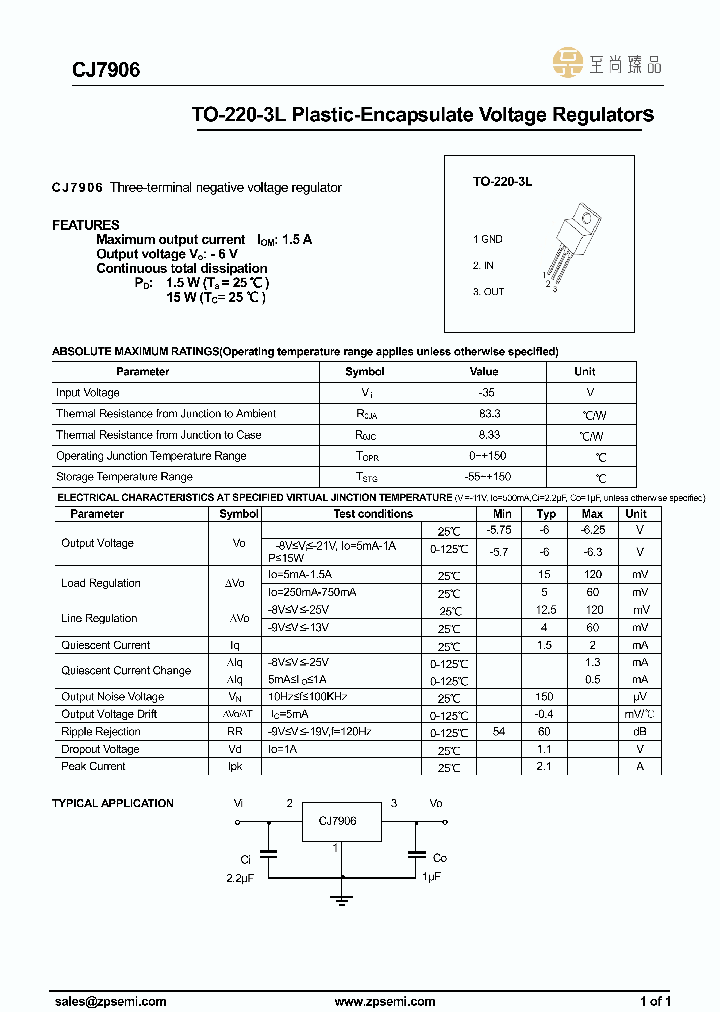 CJ7906_9042515.PDF Datasheet
