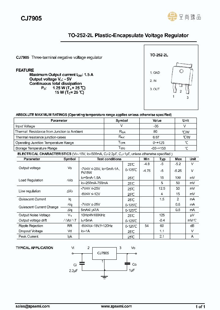 CJ7905-TO252-2L_9042514.PDF Datasheet