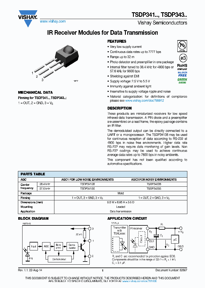 TSDP343_9042631.PDF Datasheet