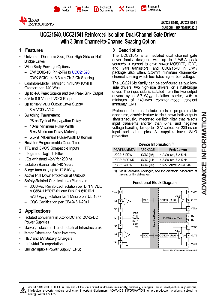 UCC21540_9042911.PDF Datasheet