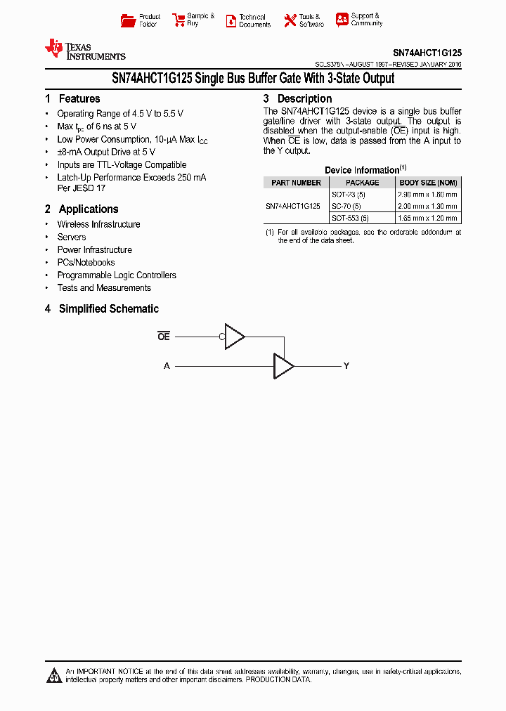 SN74AHCT1G125-Q1_9043162.PDF Datasheet