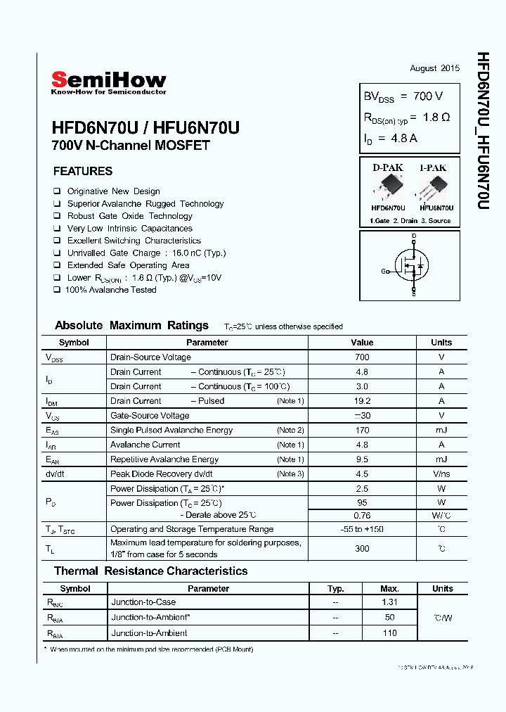 HFU6N70U_9043508.PDF Datasheet