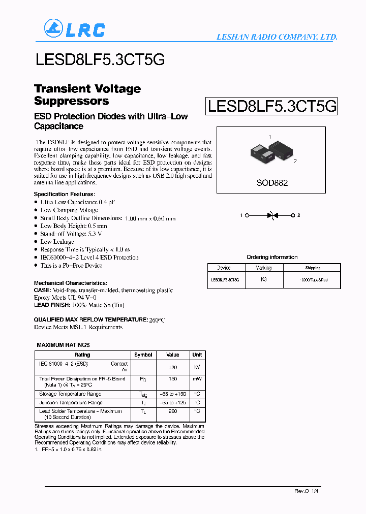 LESD8LF53CT5G_9043574.PDF Datasheet