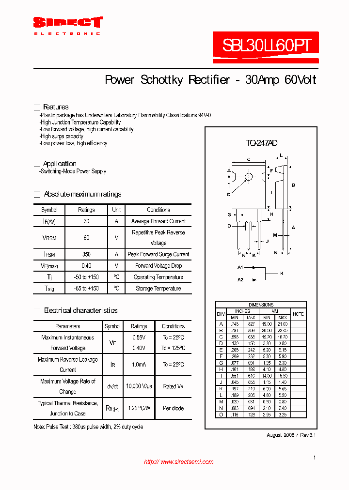 SBL30LL60PT_9043763.PDF Datasheet