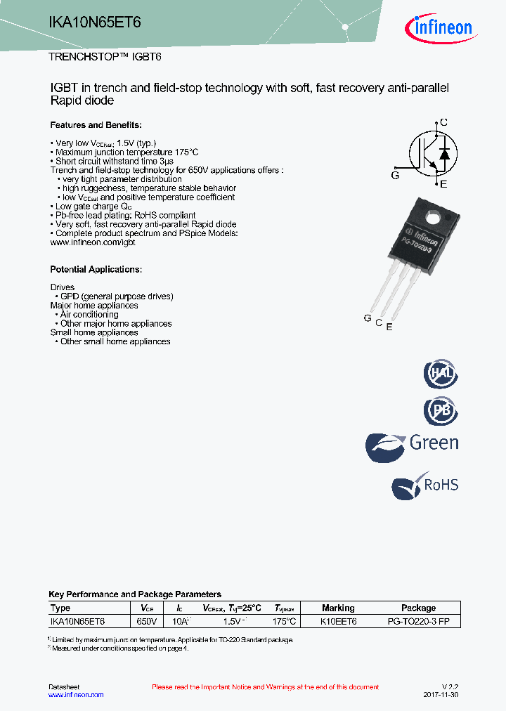 IKA10N65ET6_9043869.PDF Datasheet