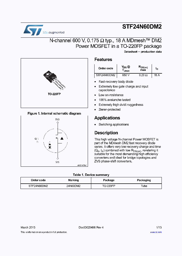 STF24N60DM2_9044033.PDF Datasheet