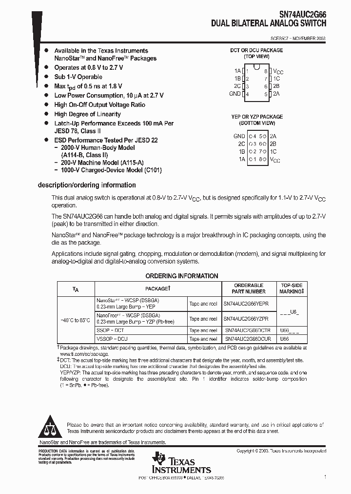 SN74AUC2G66YZPR_9044614.PDF Datasheet