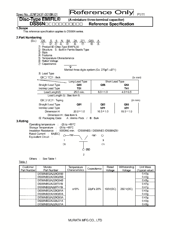 DSS6NB32A330U21A_9045182.PDF Datasheet