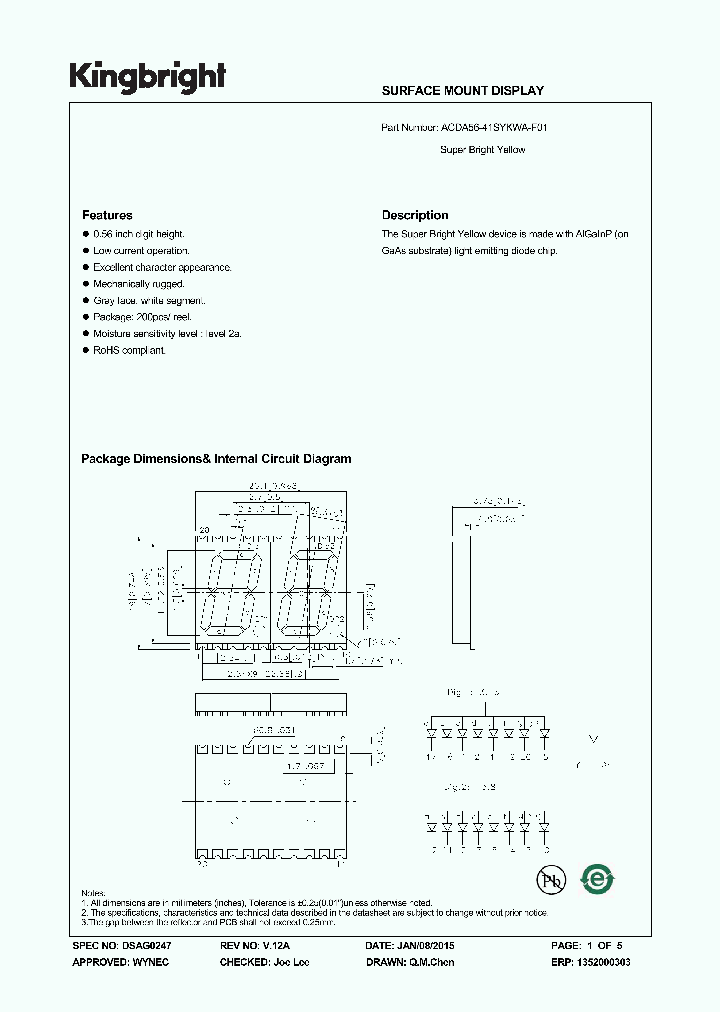 ACDA56-41SYKWA-F01-15_9045784.PDF Datasheet
