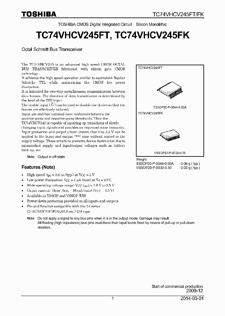 TC74VHCV245FT_9045872.PDF Datasheet