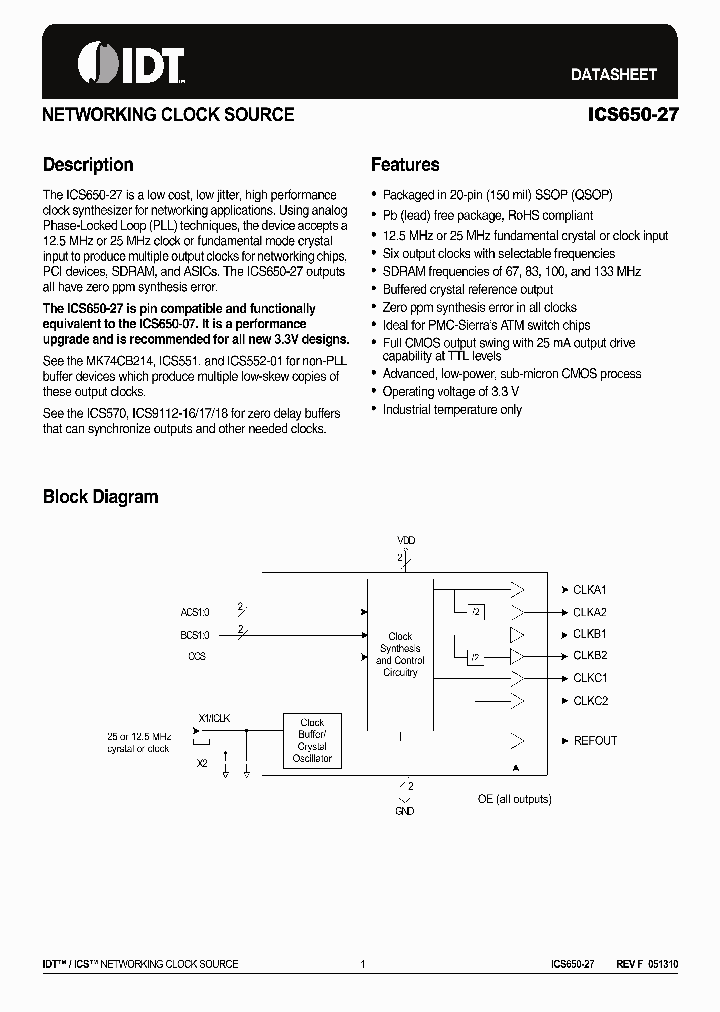 ICS650-27_9045903.PDF Datasheet