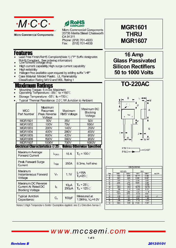 MGR1601-13_9045915.PDF Datasheet