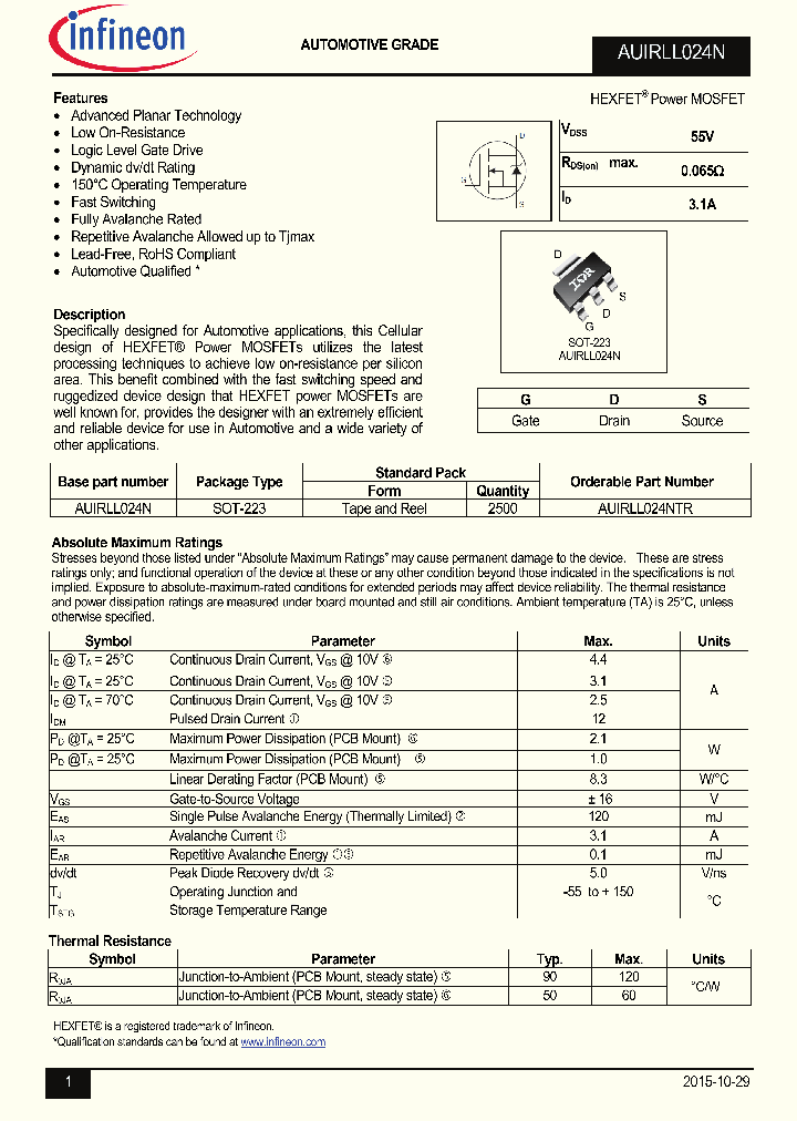 AUIRLL024NTR_9045997.PDF Datasheet