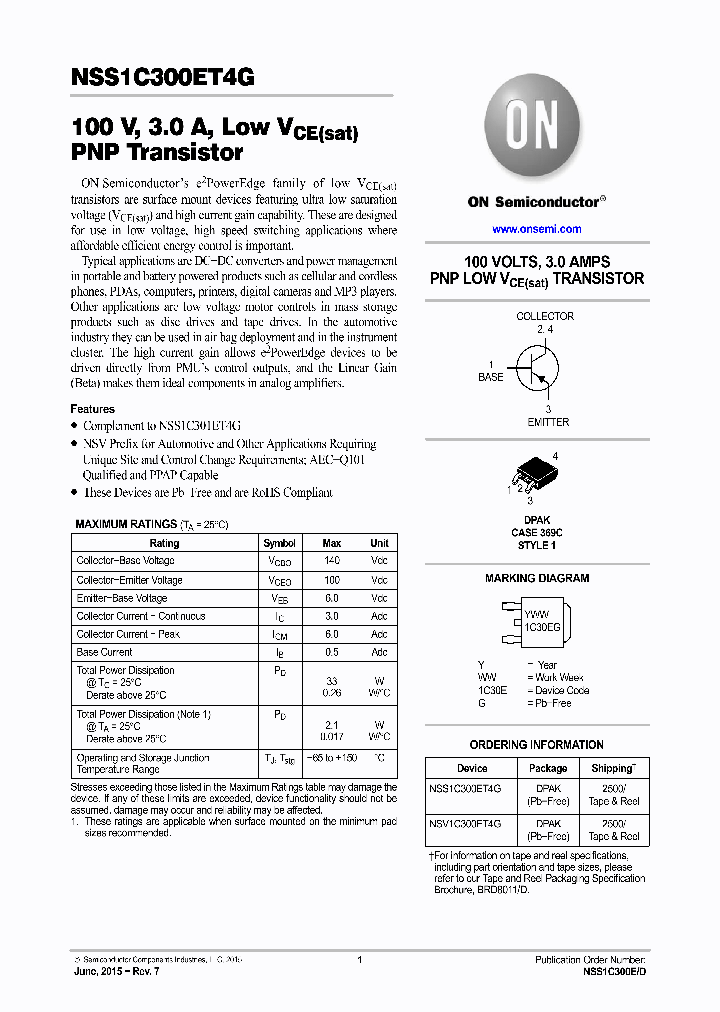 NSS1C300ET4G-15_9046133.PDF Datasheet