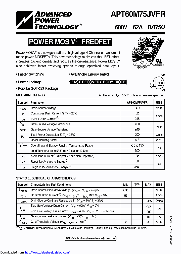 APT60M75JVFR_9046345.PDF Datasheet