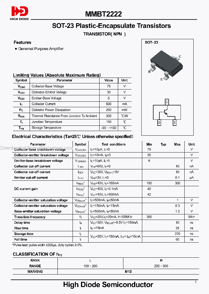 MMBT2222_9046375.PDF Datasheet