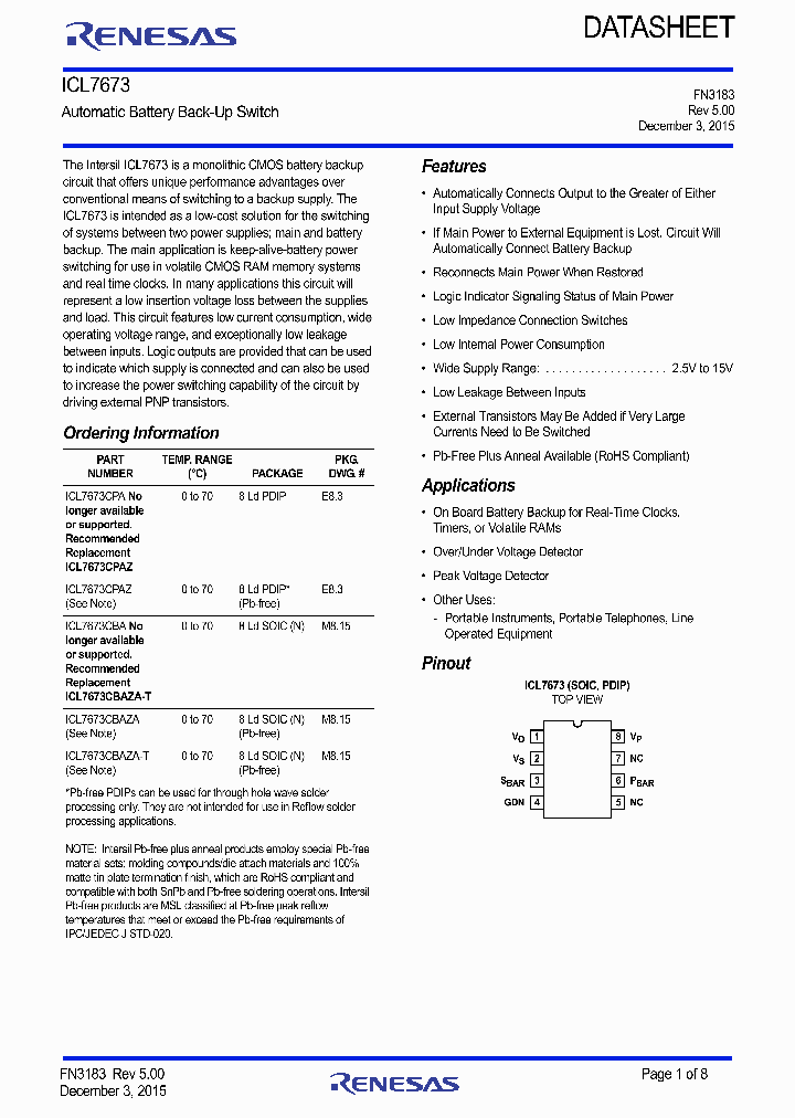 ICL7673_9046615.PDF Datasheet