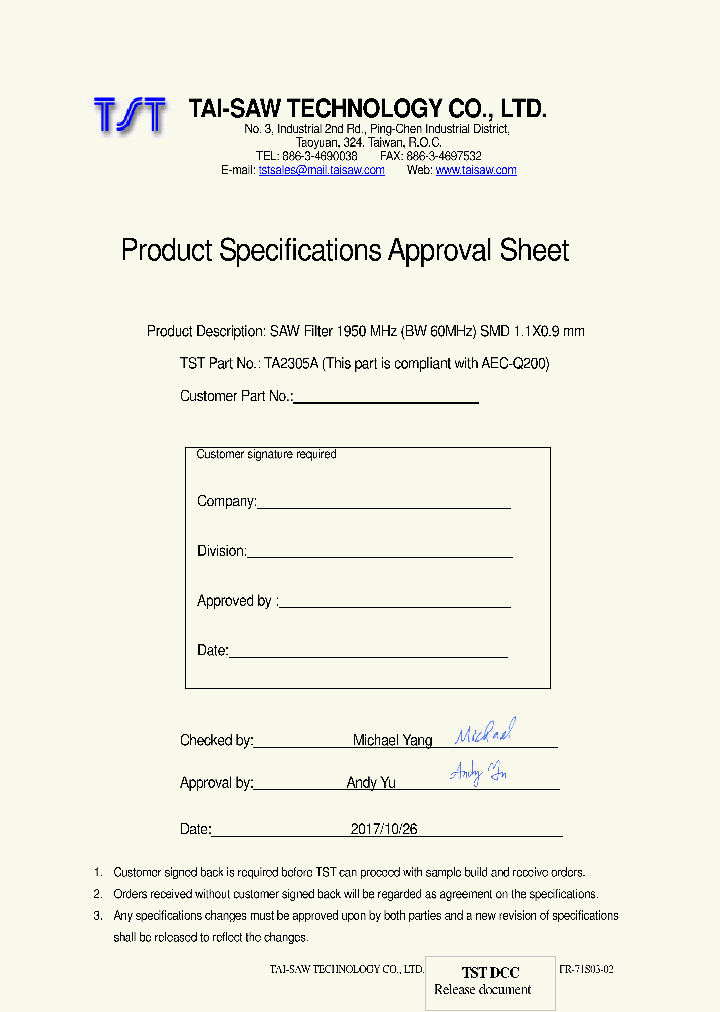 TA2305A_9046740.PDF Datasheet
