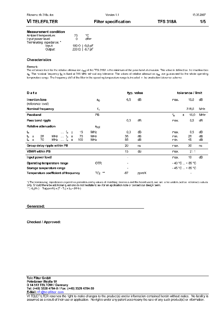 TFS318A_9046911.PDF Datasheet