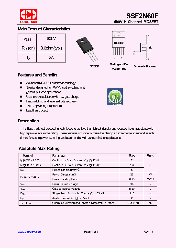 SSF2N60F_9047046.PDF Datasheet