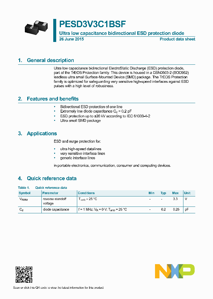 PESD3V3C1BSF-15_9048429.PDF Datasheet