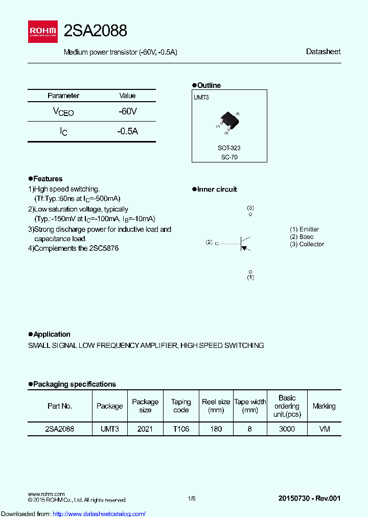 2SA2088T106_9048452.PDF Datasheet