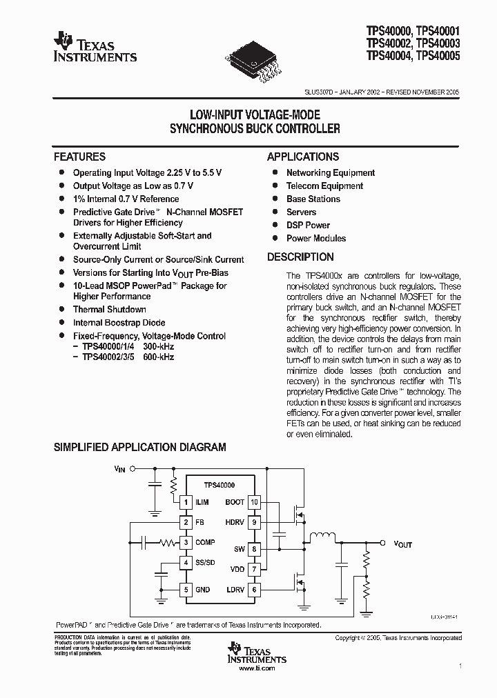TPS40000_9048601.PDF Datasheet