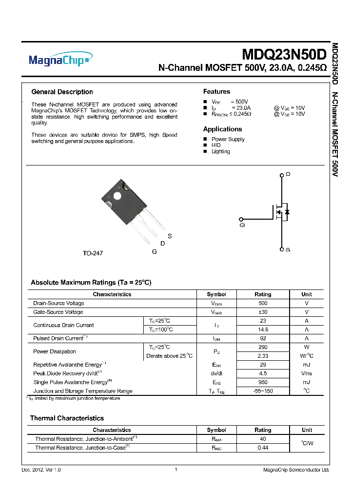 MDQ23N50DTP_9048845.PDF Datasheet