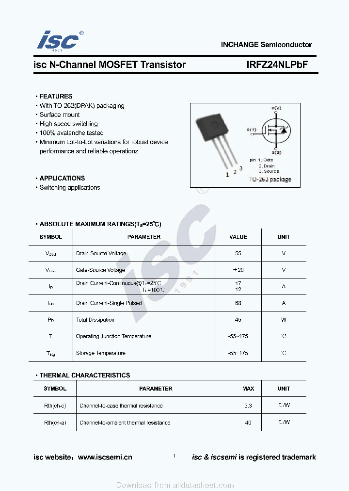 IRFZ24NLPBF_9049057.PDF Datasheet