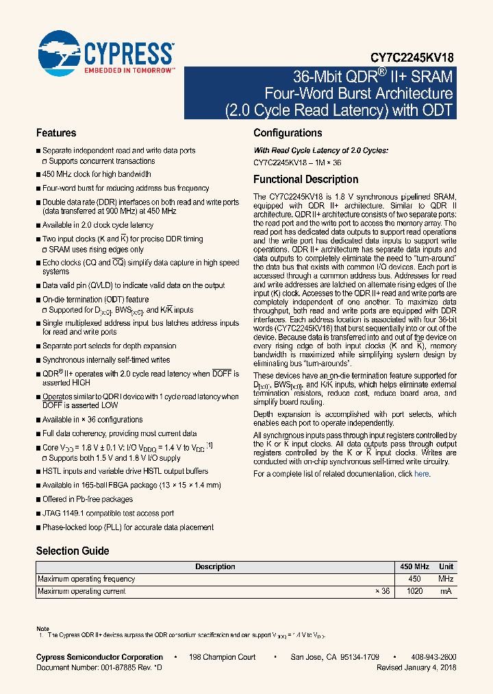 CY7C2245KV18_9049290.PDF Datasheet