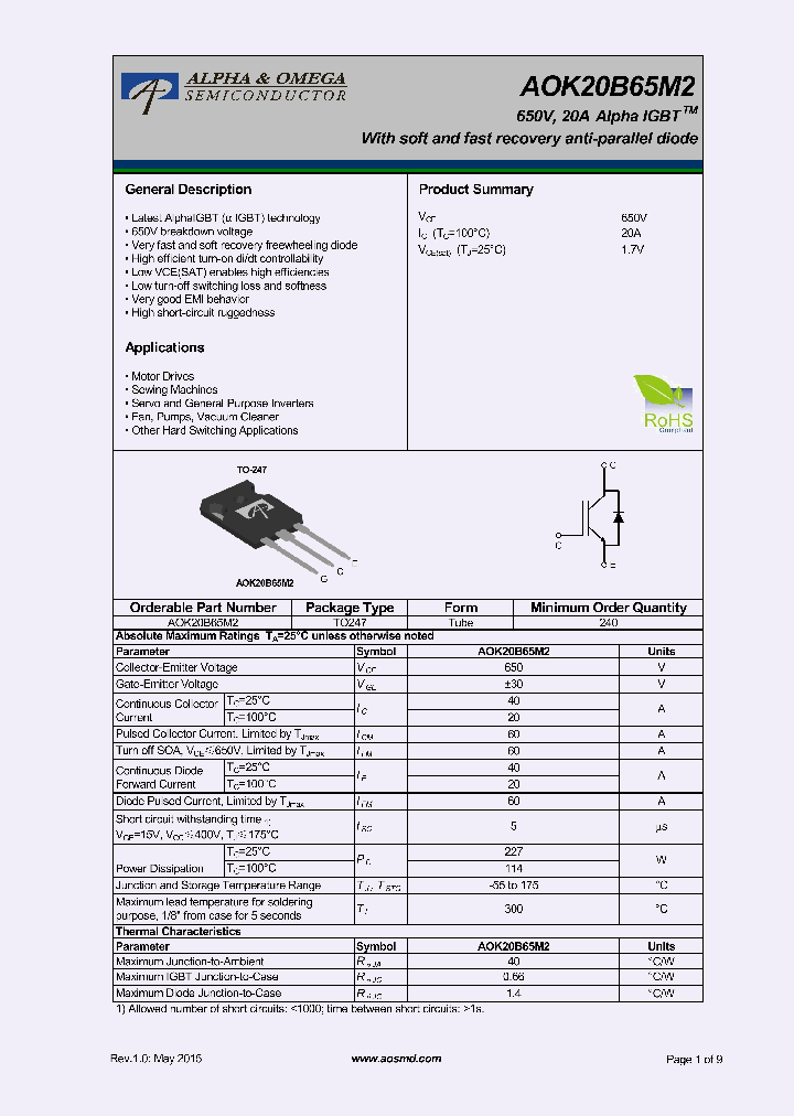 AOK20B65M2_9049422.PDF Datasheet