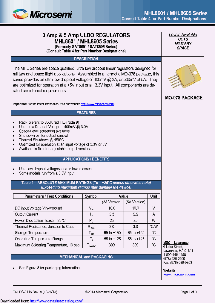 MHL8601A5C_9049579.PDF Datasheet
