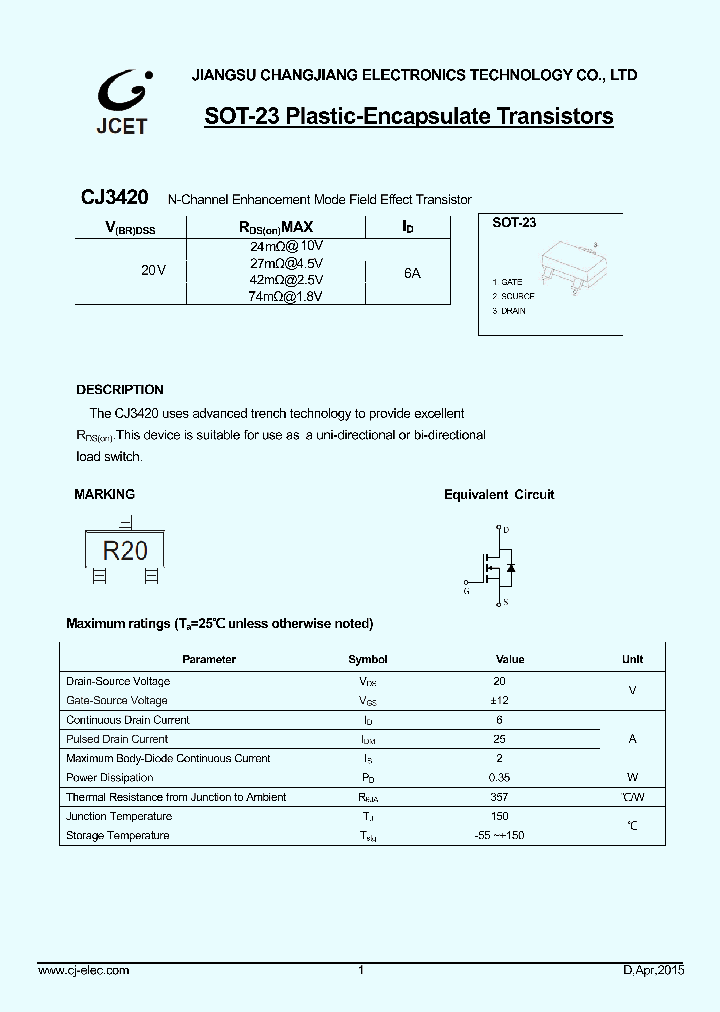 CJ3420_9050105.PDF Datasheet