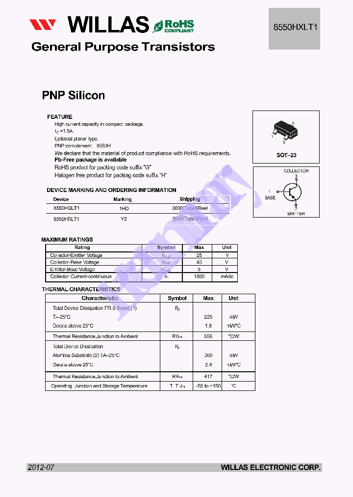 8550HXLT1_9050614.PDF Datasheet
