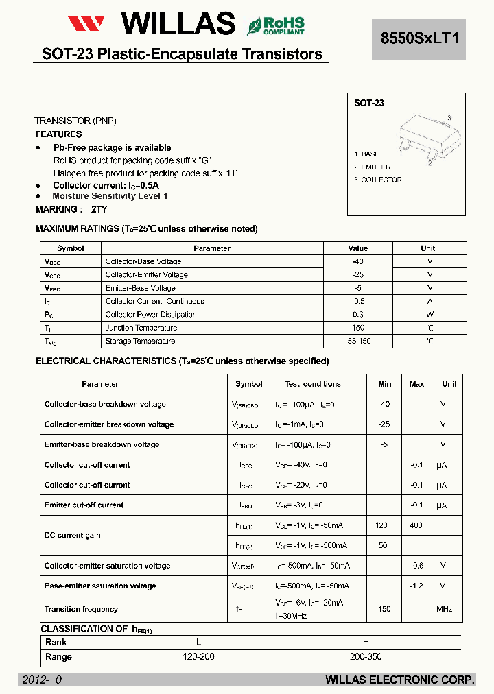 8550SXLT1_9050623.PDF Datasheet