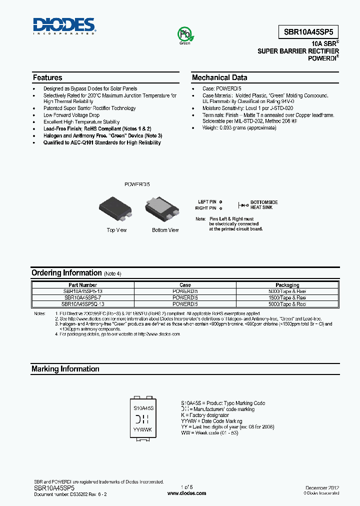 SBR10A45SP5-13_9050706.PDF Datasheet