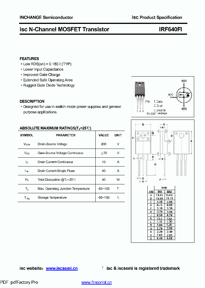 IRF640FI_9051364.PDF Datasheet