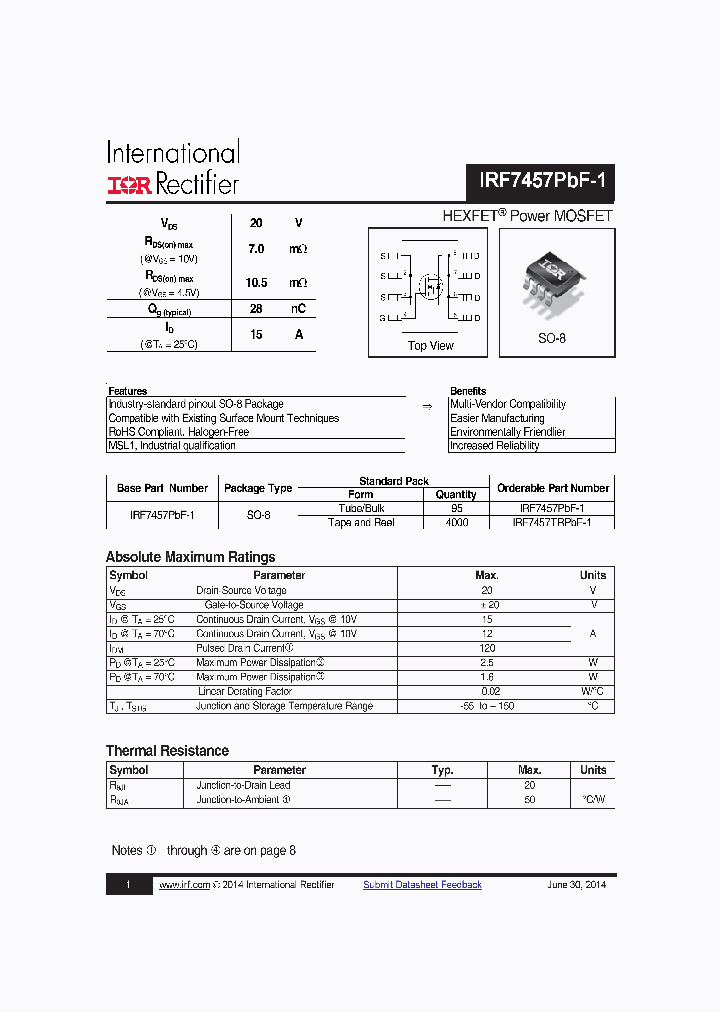 IRF7457PBF-1_9051558.PDF Datasheet
