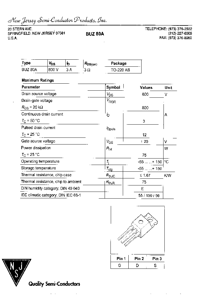 BUZ80A_9051845.PDF Datasheet