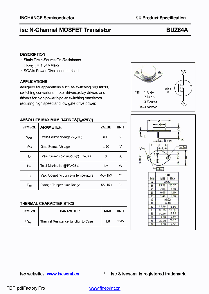 BUZ84A_9051853.PDF Datasheet